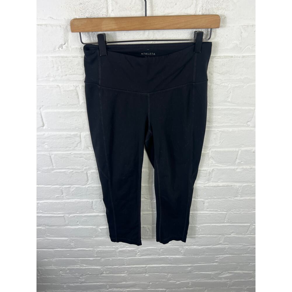Athleta Women's Salutation Stash High Rise 7/8 Leggings Black Size Small - Picture 2 of 5